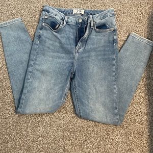 High rise skinny jeans